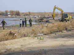 南相馬市原町区での行方不明者捜索